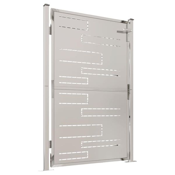 vidaXL Garden Gate 39.4" x 57.1" Stainless Steel