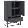 vidaXL Highboard Anthracite Cold-rolled steel Tall Highboard