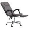 vidaXL Reclining Office Chair Grey