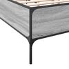 vidaXL Bed Frame Gray Sonoma Engineered Wood, Steel Super King Durable