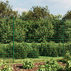 vidaXL Wire Mesh Fence with Flange Green 6.6x32.8'