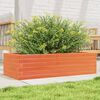 vidaXL Garden Planter Wax Brown Solid pinewood Medium Garden Planter