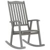 vidaXL Wooden Rocking Chair Grey Solid Acacia wood Large Rocking Chair