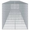 vidaXL Gabion Basket Silver Galvanized Iron Extra Long