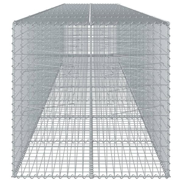 vidaXL Gabion Basket Silver Galvanized Iron Extra Long