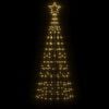 vidaXL LED Christmas Tree with Spikes 220 LEDs Warm White 70.9"