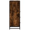 vidaXL Bathroom Cabinet Smoked oak Engineered wood, metal Narrow