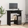 vidaXL Desk Black Oak Engineered Wood 31.5 in Desk Rectangular