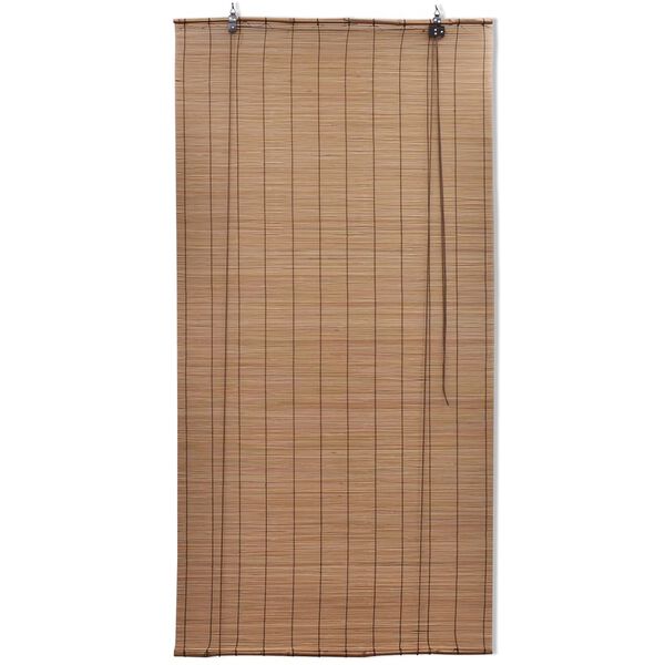 vidaXL Brown Bamboo Roller Blinds 59.1"x86.6"
