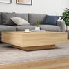 vidaXL Coffee Table Sonoma Oak 39.4x39.4x12.2" Engineered Wood
