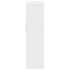 vidaXL Book Cabinet White Engineered Wood 26 x 12 x 44 in Book Cabinet