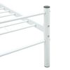 vidaXL Bed Frame White Metal Double Durable Bed Frame Rectangular