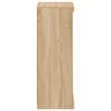 vidaXL Sideboard Sonoma oak Engineered wood, glass Medium Sideboard