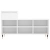vidaXL Shoe Cabinet White 40.2x14.2x23.6" Engineered Wood