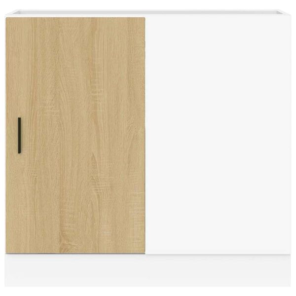 vidaXL Sink Base Cabinet Sonoma oak Engineered wood Medium