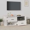 vidaXL TV Cabinet White Engineered Wood Standard Doors TV Cabinet