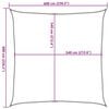 vidaXL Sunshade Sail 1.75 oz/ft&sup2; Terracotta 19.7x19.7' HDPE