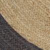 vidaXL Area Rug Brown and dark gray Jute 82.7 inches Diameter