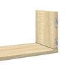 vidaXL Wall Shelf Sonoma oak Engineered wood Medium Storage Wall Shelf
