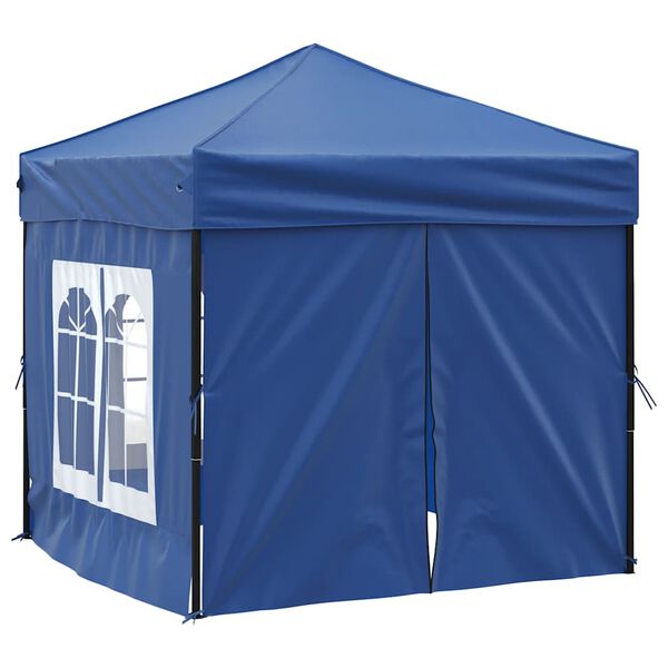 vidaXL Party Tent Blue 210D Oxford Fabric Small Foldable Party Tent