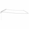 vidaXL Awning with Manual White 236.2" x 118.1" Metal