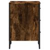vidaXL Bedside Cabinet Smoked oak Engineered wood, metal