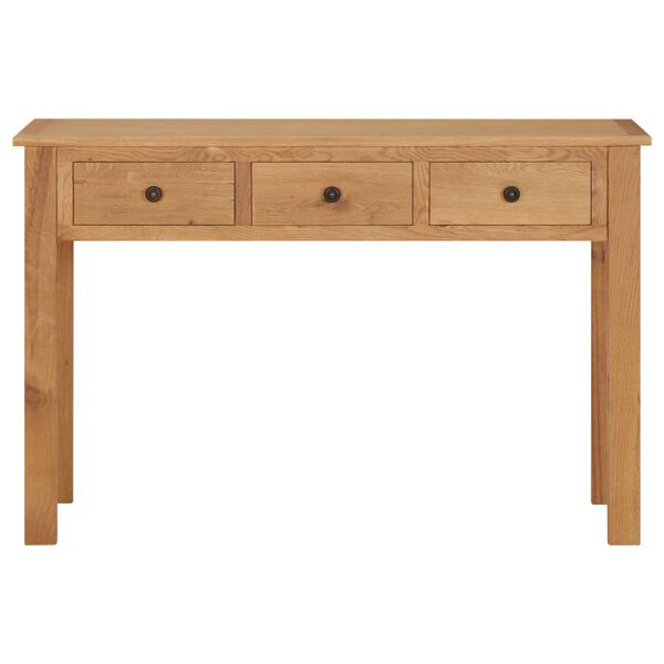 vidaXL Dressing Table 46.5"x15.7"x30.3" Solid Oak Wood