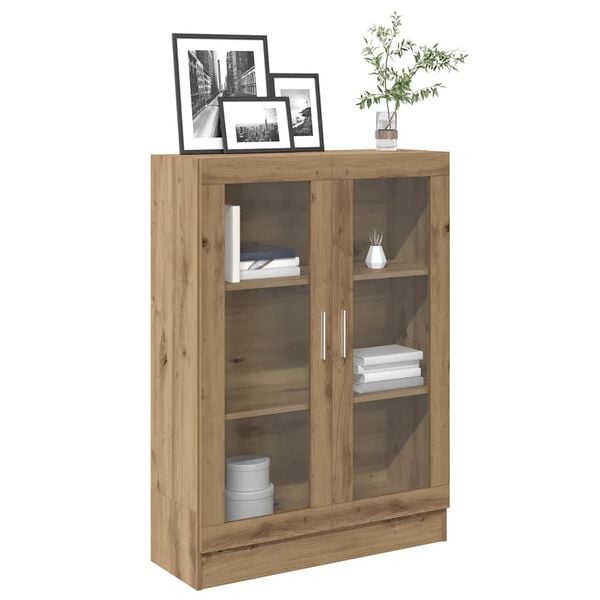 vidaXL Book Cabinet Artisan Oak Engineered Wood Medium Book Cabinet