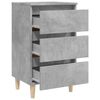vidaXL Bed Cabinet Set of 2 Concrete Grey