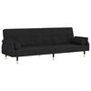 vidaXL Sofa Bed Black Velvet Standard