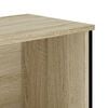 vidaXL Bookcase Sonoma oak Engineered wood Medium Bookcase Rectangular