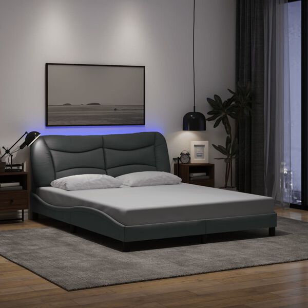 vidaXL Bed Frame Light grey