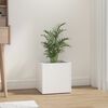 vidaXL Planter Box High gloss white Engineered wood