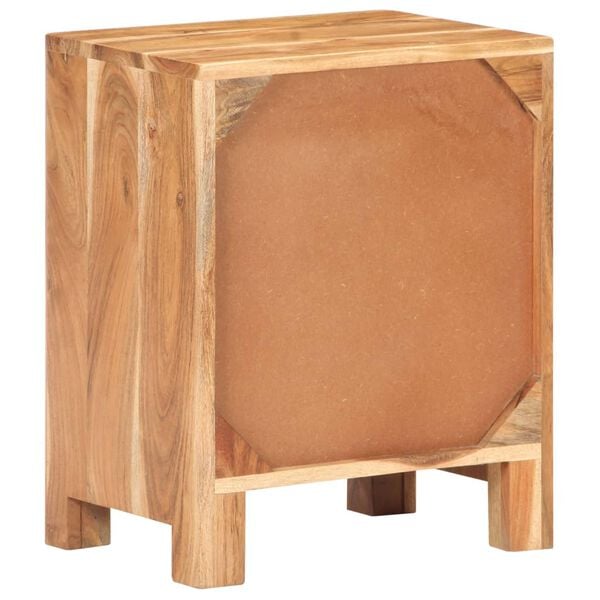 vidaXL Bedside Cabinet Natural Wood Solid Acacia Wood Small
