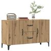 vidaXL Sideboard Artisan oak Engineered wood 39.4 x 14.2 x 23.6 in