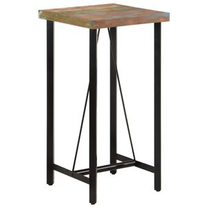 vidaXL Bar Table Mixed color Solid reclaimed wood, iron Standard