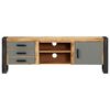 vidaXL TV Cabinet Natural wood and grey