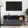 vidaXL TV Cabinet Anthracite Cold-rolled steel Standard Adjustable Feet