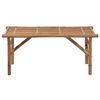 vidaXL Garden Bench Bamboo 46.5 in Foldable Rustic Portable