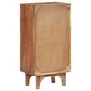 vidaXL Chest Of Drawer Wheat finish Solid Acacia Wood Tall