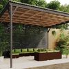 vidaXL Garden Lounge Set Brown, Green