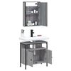 vidaXL Bathroom Furniture Set Gray Sonoma