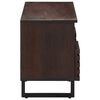 vidaXL TV Cabinet Brown Solid mango wood, steel Medium TV Cabinet