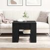 vidaXL Coffee Table Black Oak 21.85 x 21.65 x 17.72 in Engineered Wood