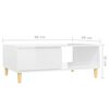 vidaXL Coffee Table High gloss white Engineered wood