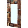 vidaXL Mirror Multicolor Reclaimed wood and glass 31.5 x 19.7 in
