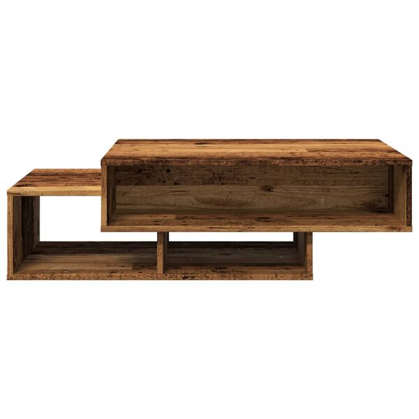 vidaXL Coffee Table Old wood Engineered wood Large Storage