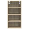 vidaXL Hanging Cabinet Sonoma Oak Engineered wood Medium Wall mounting