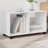 vidaXL Rolling cabinet White Engineered wood 28.3 x 13.0 x 16.7 in