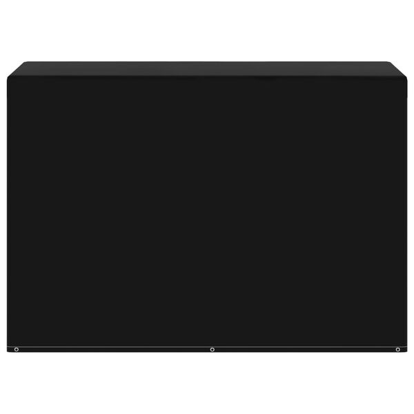 vidaXL Garden Furniture Cover Black Polyethylene 70.9 x 31.5 x 49.2 in